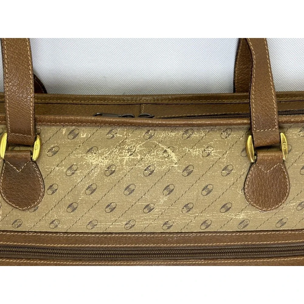 Very Rare Gucci Accessories Collection Portfolio Handle Briefcase Monogram OBO